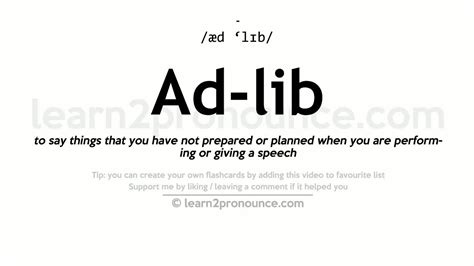 5 Tips Ad Lib Meaning
