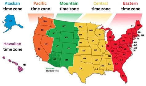 Usa Pacific Time Zone Map United States Map