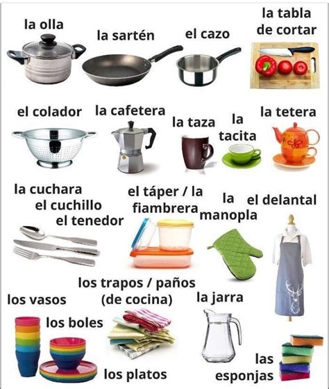 Utensils in Spanish