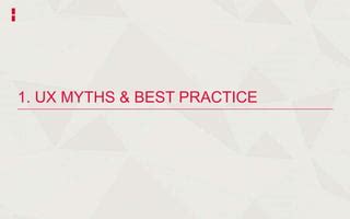 Ux Myths And Best Practice Ppt