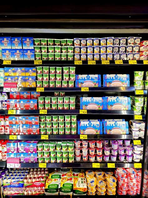 Various Products In A Aisle In A Supermarket Editorial Photography