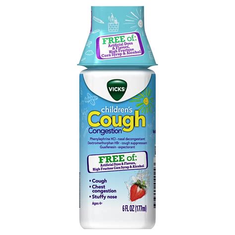 Vicks Children S Non Drowsy Cough Suppressant Decongestant Liquid