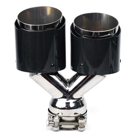 Vicrez Carbon Fiber Dual 8 5 Exhaust Tips Vz101894 Dodge Challenger