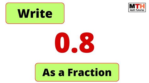 View Question What Is 0 8 As A Fraction In Simplest Form