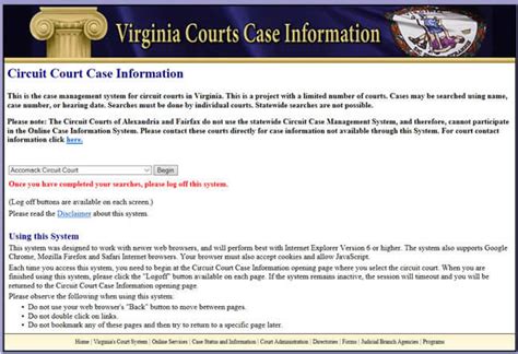 5 Virginia Court Tips
