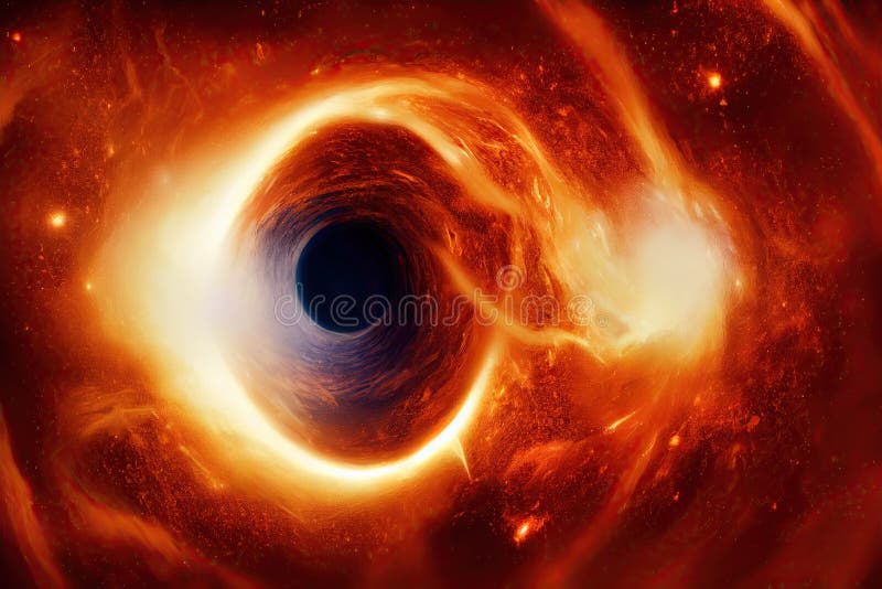 Visual Representation Of First Picture Of A Black Hole Revealed On