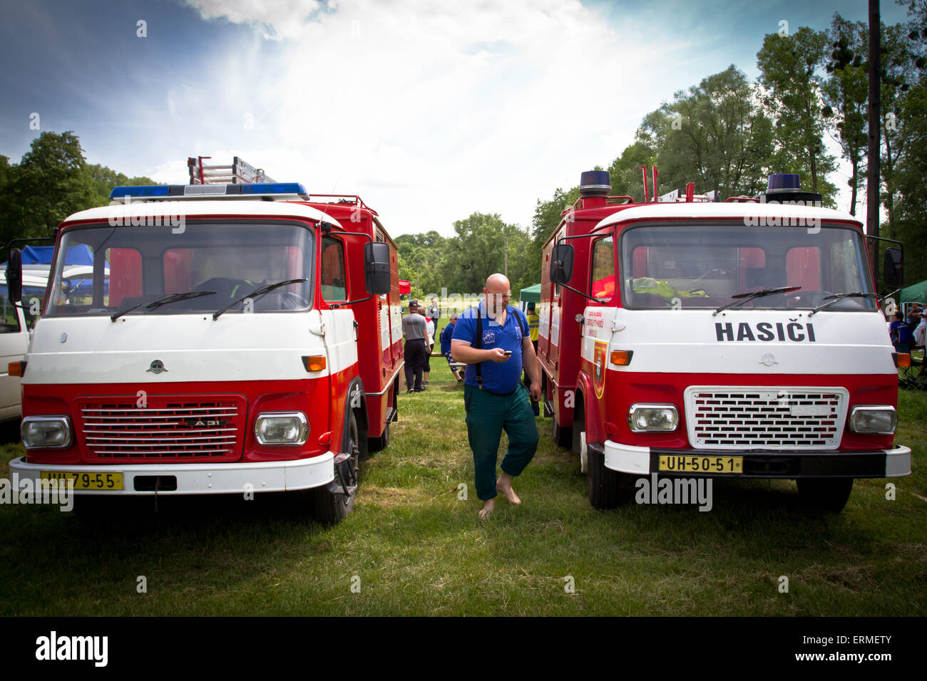 Volunteer Firefighters Stock Photo Alamy