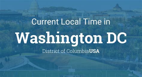 Washington DC Time Zone Info