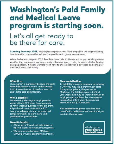 Washington State Issues Paystub Insert For Paid Family Medical Leave