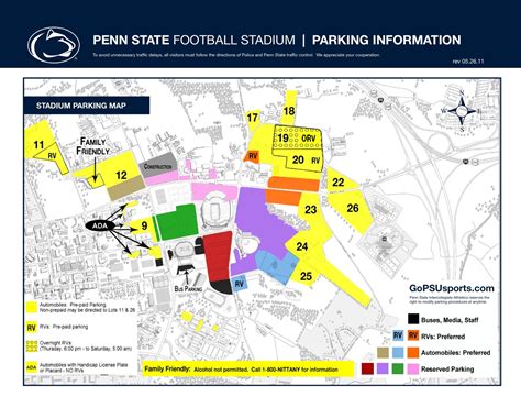 Weather Restricts Tailgating Parking For Penn State Alabama Game