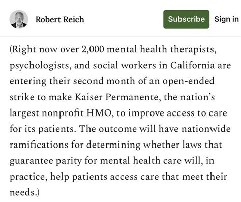 Week 7 Of The Kaiser Mental Health Worker Strike Thank You Robert