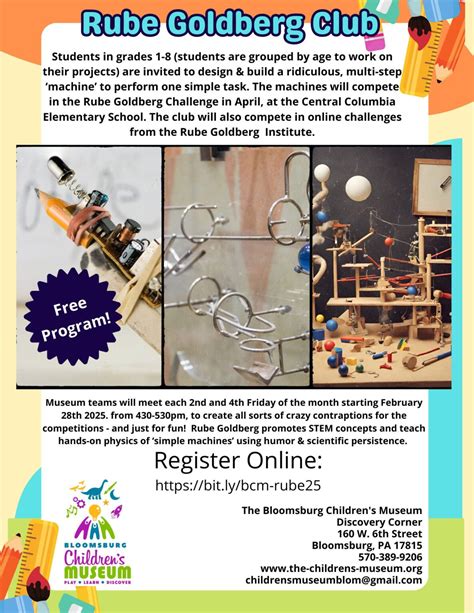Weekly Kickstarter Rube Goldberg Club Central High School Rube