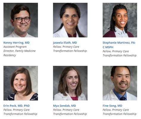 Welcome New Primary Care Transformation Fellows Duke Duke Department