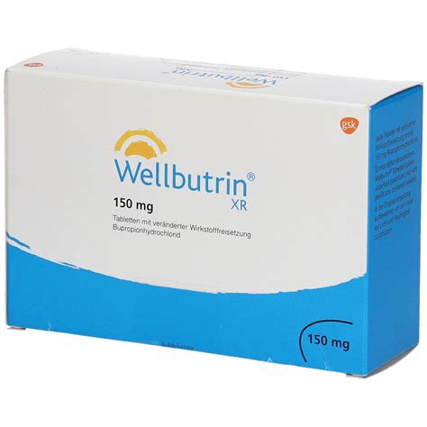 Wellbutrin Xr 150 Mg Tab M Ver Nd Wirkst Frs 3X30 St Mit Dem E Rezept