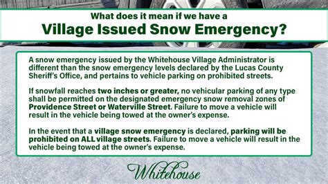 What Does It Mean If A Snow Emergency Is Declared Welcome To