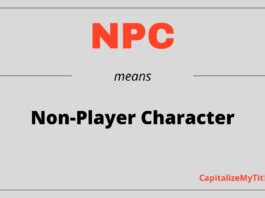 What Does Npc Mean Capitalize My Title Descubra A Emo O Das