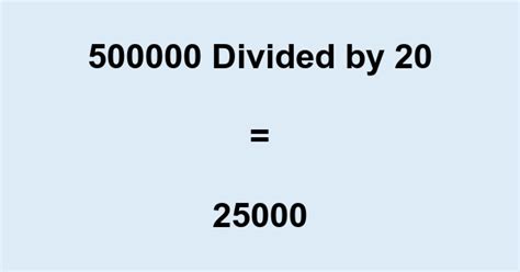 What is 20 of 500000: A Simple Explanation