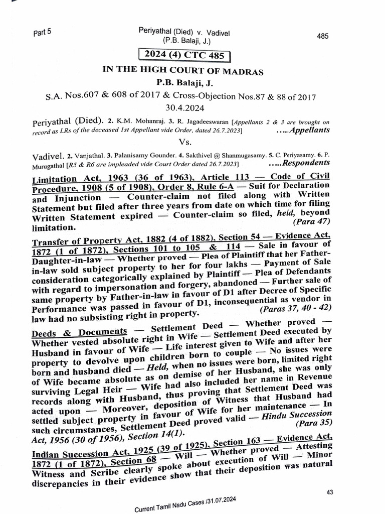 What is Counter Claim