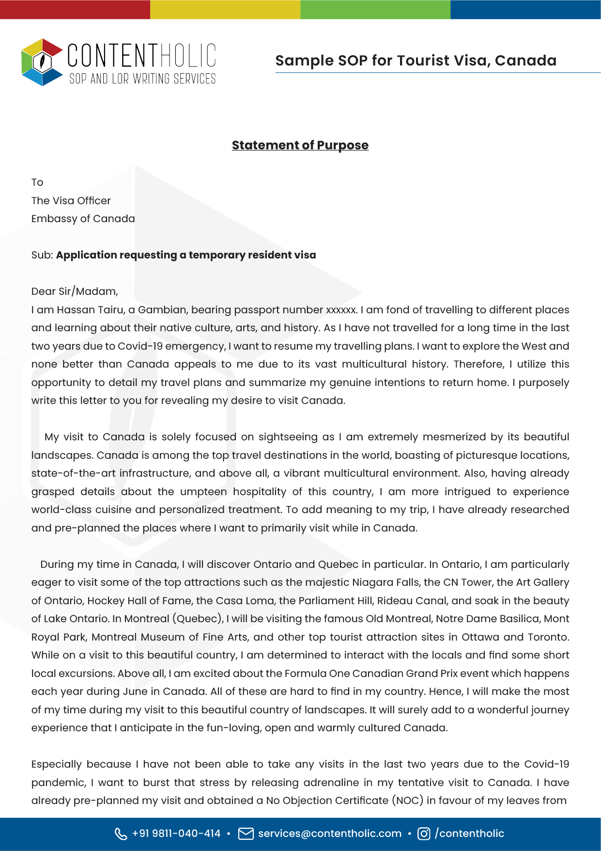 Statement of Purpose Defined