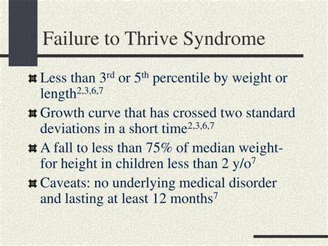 What Is Failure To Thrive Syndrome