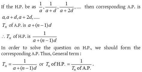What Is Harmonic Progression In Mathematics Cbse Library
