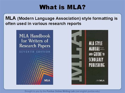 What Is Mla Mla Modern Language Association Style