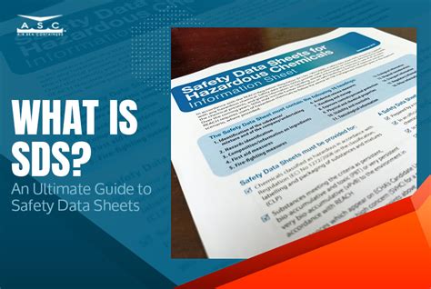 What Is Sds An Ultimate Guide To Safety Data Sheets By Asc Inc