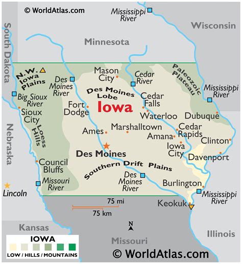 What Is The Capital Of Iowa Worldatlas