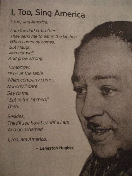 What Is The Tone Of I Too Sing America By Langston Hughes Opera