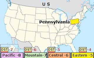 Pennsylvania Time Zone