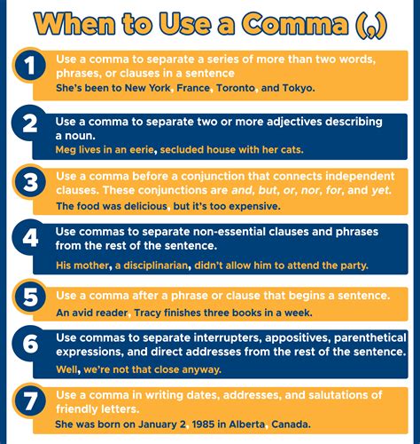 Use Comma Correctly