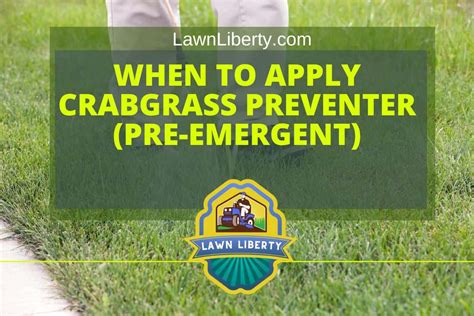 When To Apply Crabgrass Preventer Pre Emergent Lawn Liberty