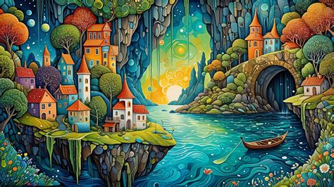 Whimsical Worlds Unfold Deep Dream Generator