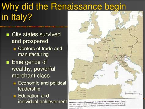 Renaissance Began in Italy