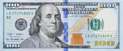 Benjamin Franklin on $100 Bill