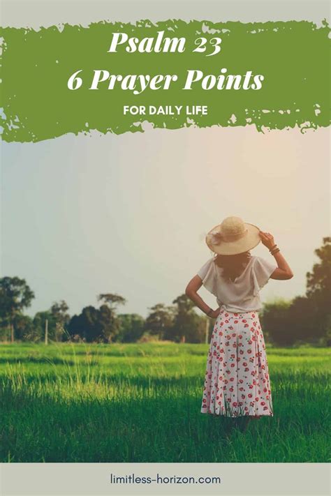 Words Of Psalm 23 Prayer Points For Life Limitless Horizon