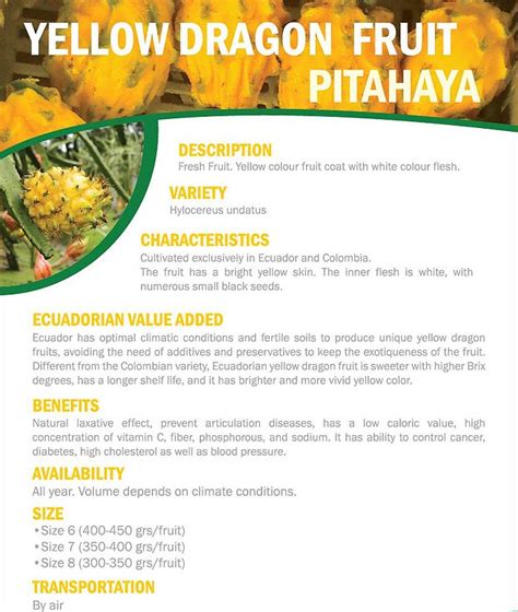 Yellow Dragon Fruit Benefits