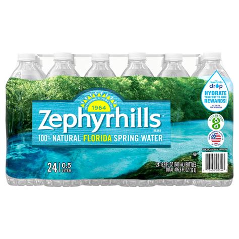 Zephyrhills Natural Florida Spring Water 24 Bottles 16 9 Fl Oz