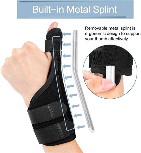 Zouyue Thumb Wrist Support Brace Adjustable Thumb Spica Splint For